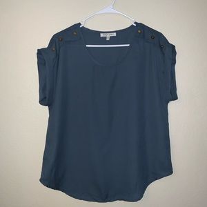Speed Limit 98 Button Sleeve Top